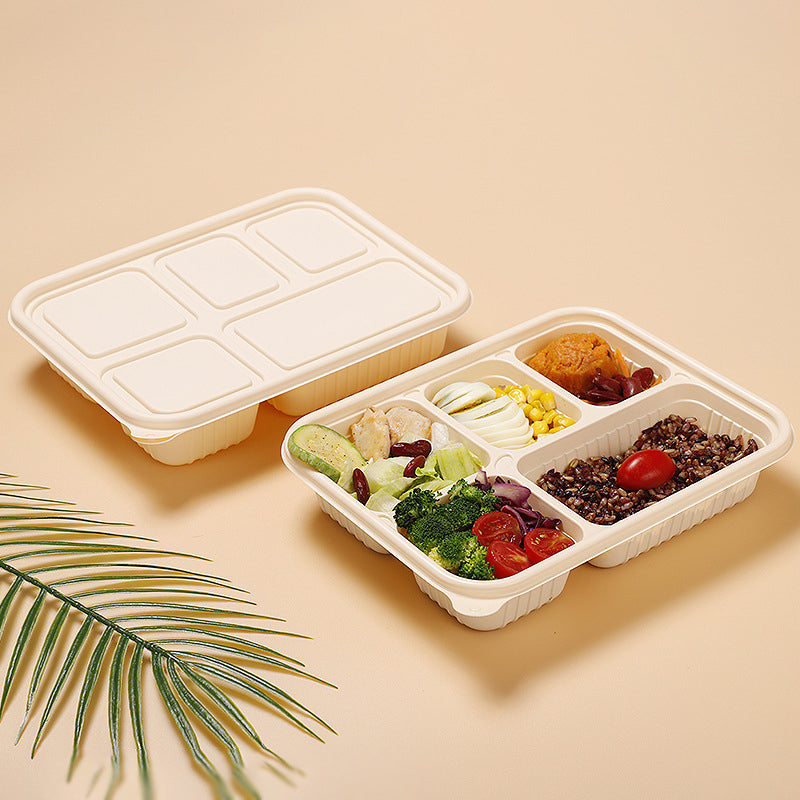 Disposable Cornstarch Compartment Lunch Box