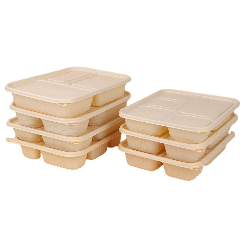 Disposable Cornstarch Compartment Lunch Box