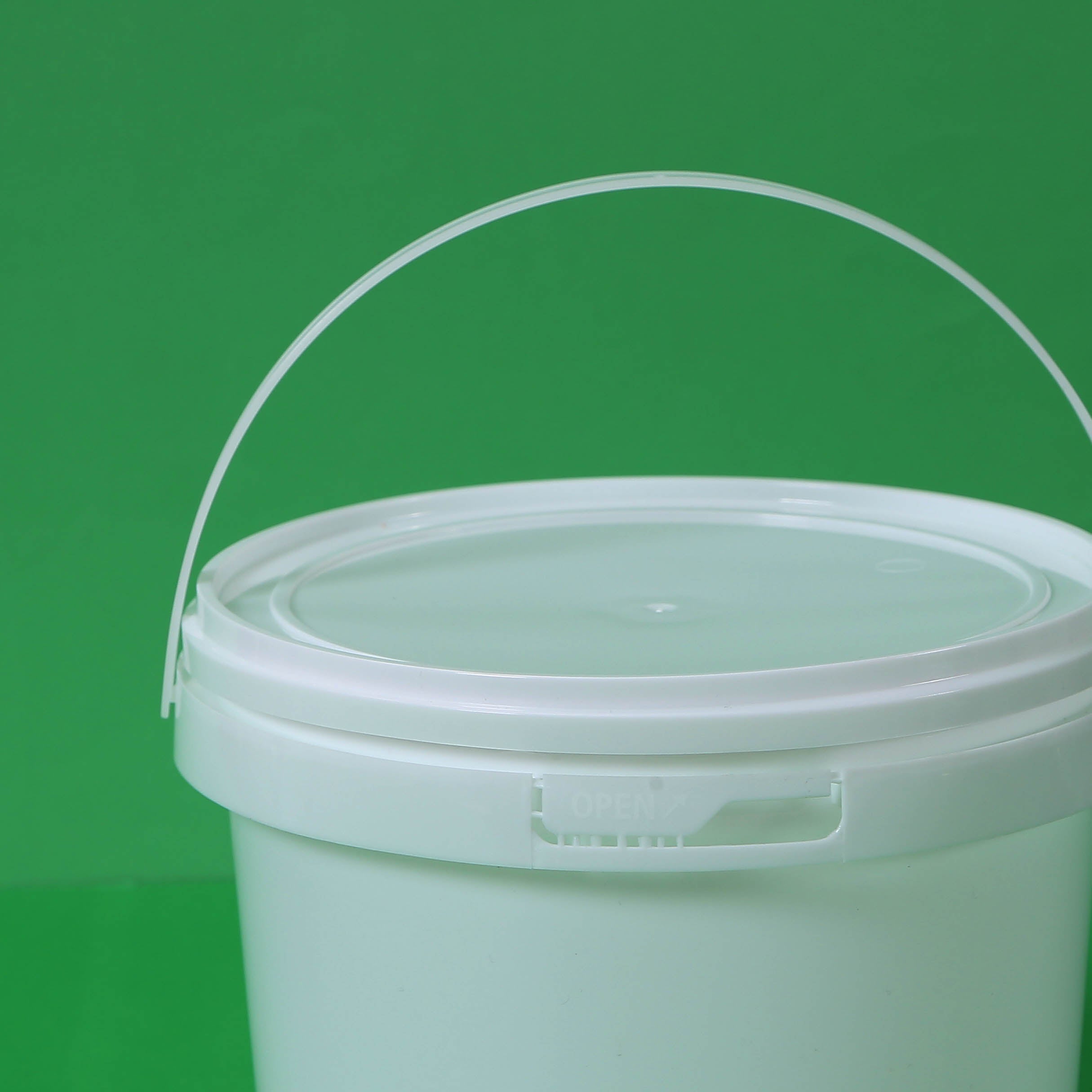 Food Grade White PP Round Buckets for Food Storage Plastic Yogurt Pails,Multipl Capacity Honey Barrel ,Syrup Containers and Househould Storage Bucket