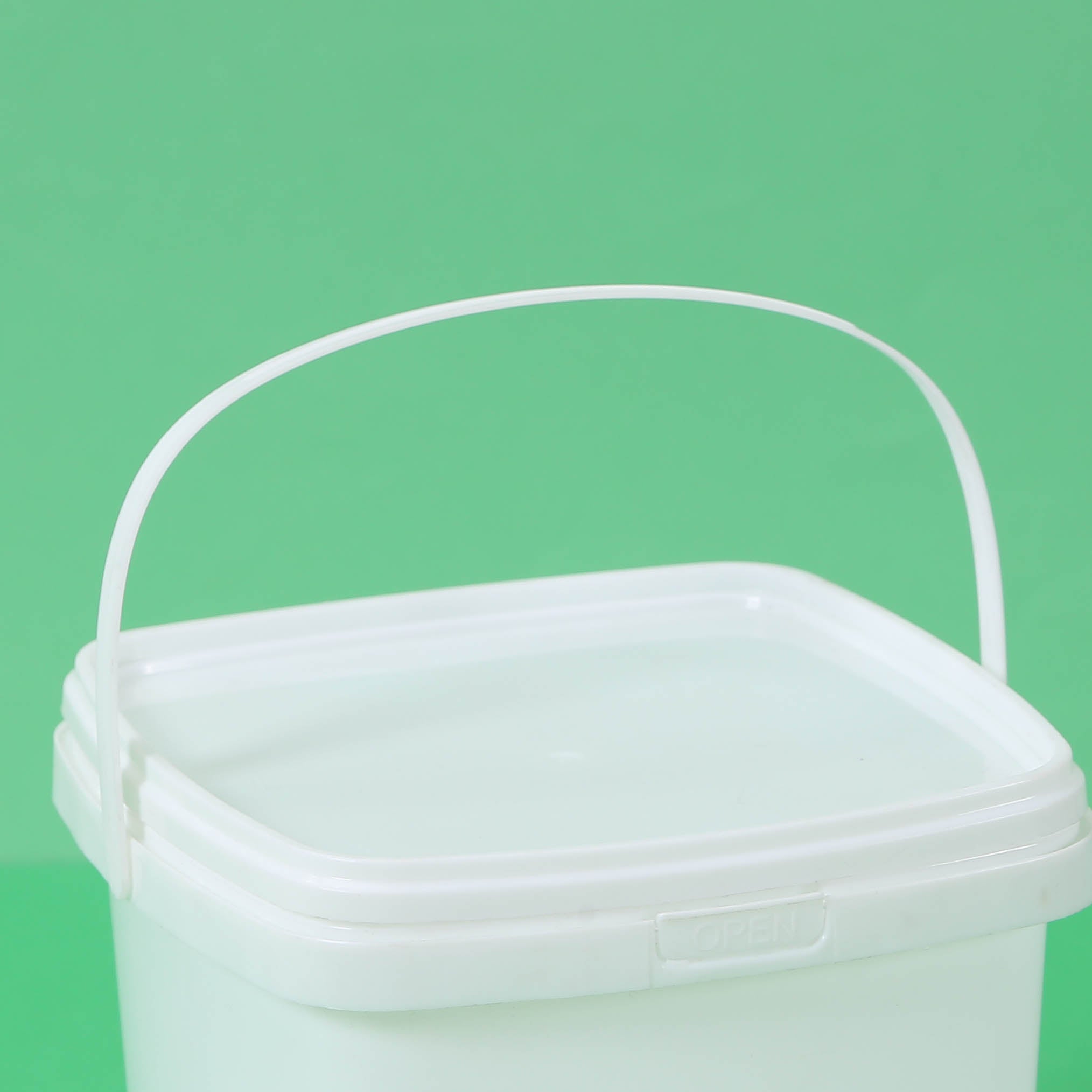 Square Plastic Food Grade Buckets for Snacks and Desserts Packaging,Crayon Stationery Pails,Arts and Toys Barrels